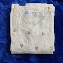 Kerala Cream Cora Cotton Sleevless Frock 