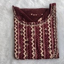 Cotton Embroidery Work Slit Kurti