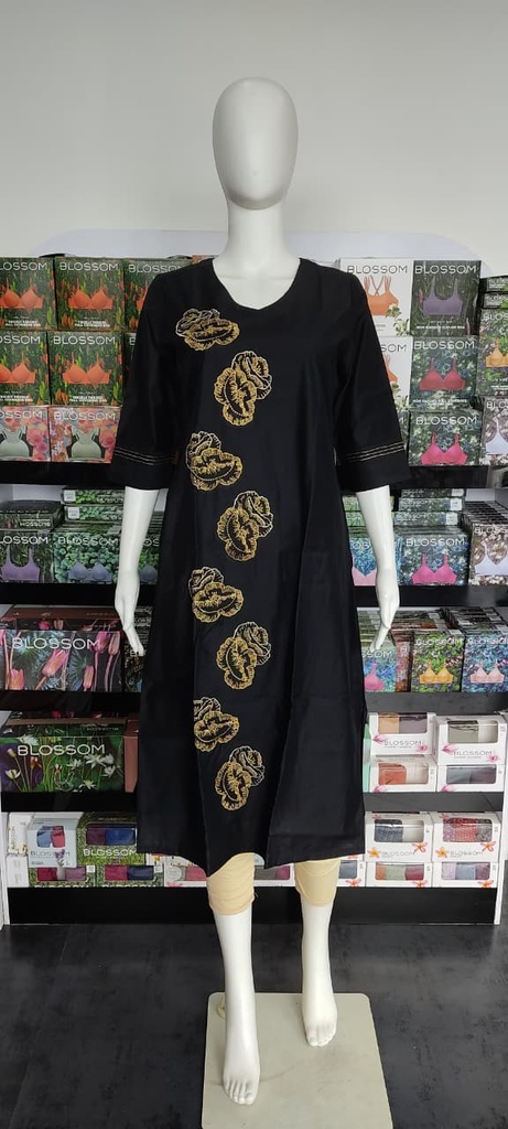 Vismay Black&Golden Kurti