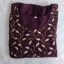 Dark Wine Georgete Sleeveless Aline Kurti 