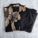 Golden Printed Vatican Silk Coord Set