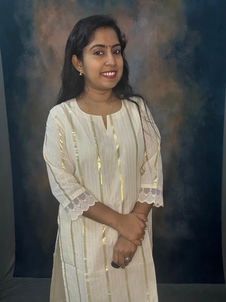 Cotton Golden Stripes Lace Work Slit Kurti