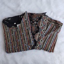 Cotton Ajrakh Print Handwork Slit 3PCS Set 