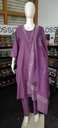 Anaya Purple Weaving Pattern Slit Full Set 