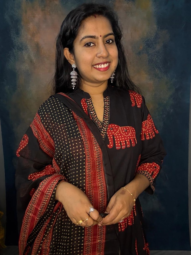 Elephant Print Anghrakha 3PC Set