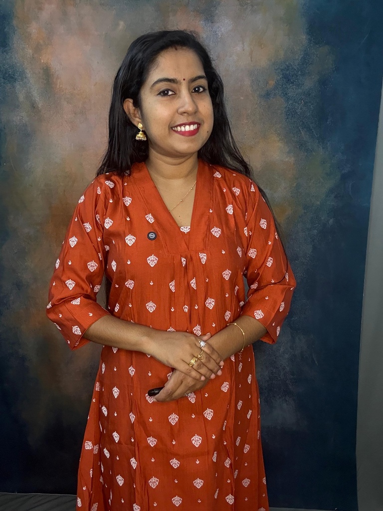 Vatican Silk V-Neck Aline 2PC Set