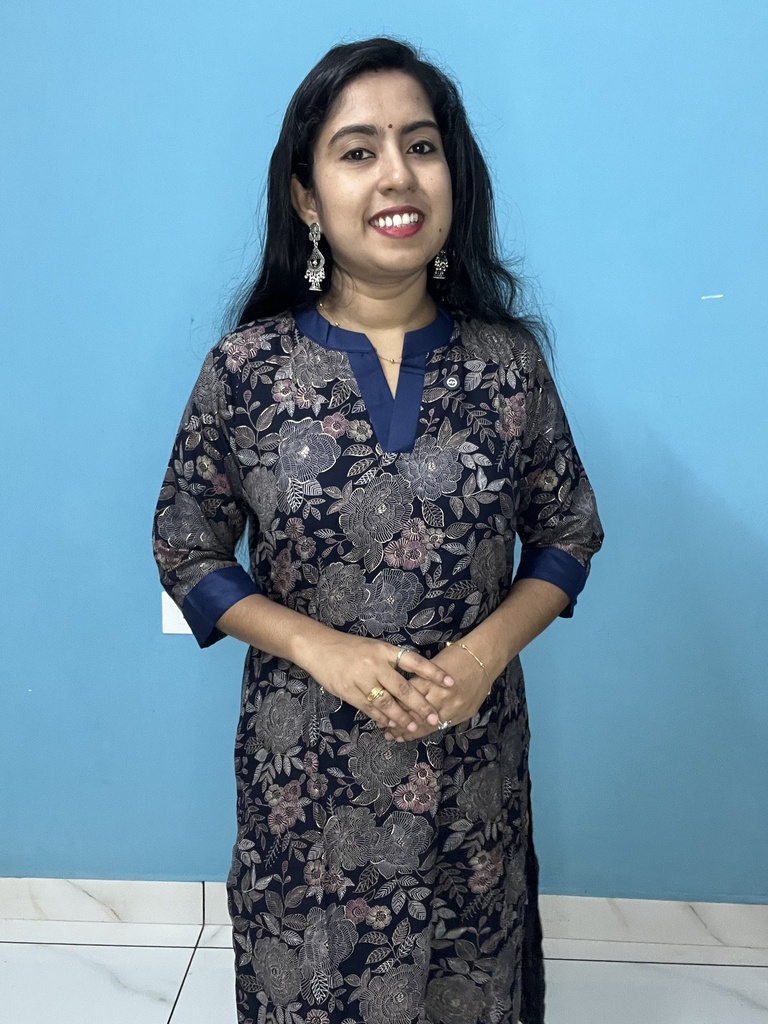 Blue Rayon Slit Kurti & Palazzo Bottom  