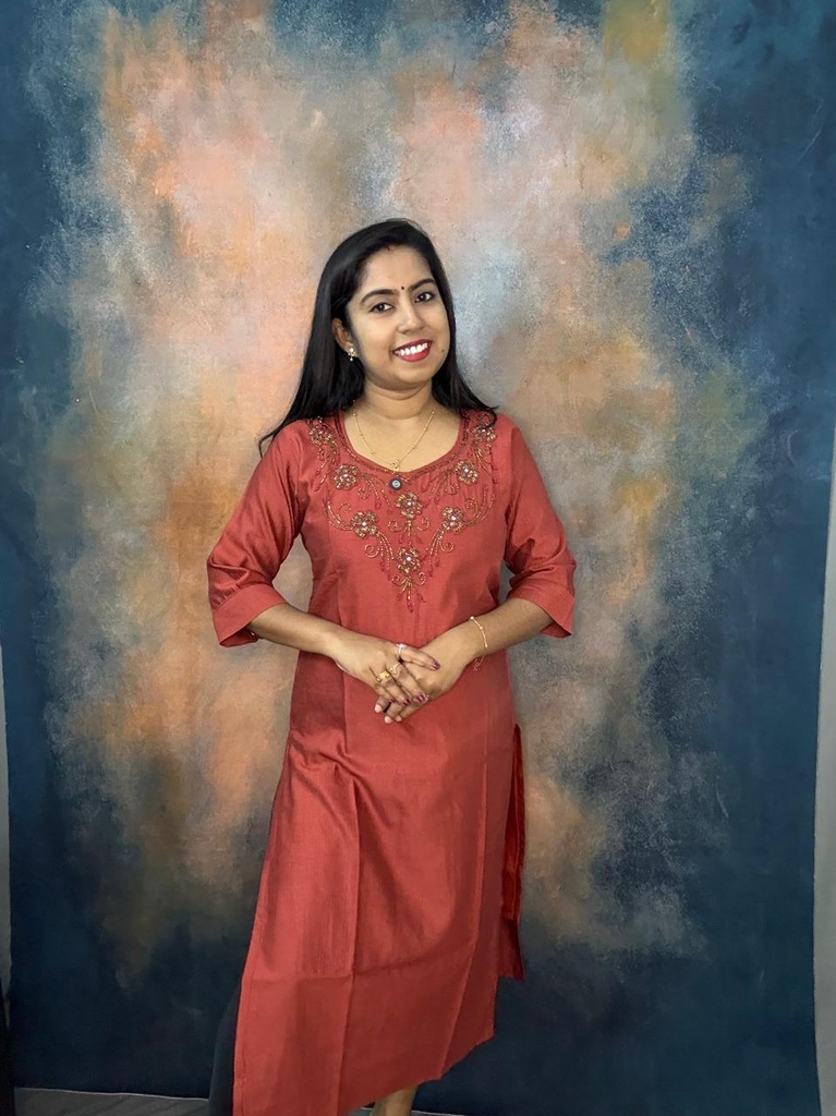 Heavy Hand Work Premium Vatican Silk Slit Kurti 