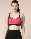 Twin Birds Contrast Outer Elastic Sports Bra