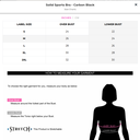 Twin Birds Contrast Outer Elastic Sports Bra