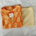 L0005 Anvita Orange Aline Slit Kurti