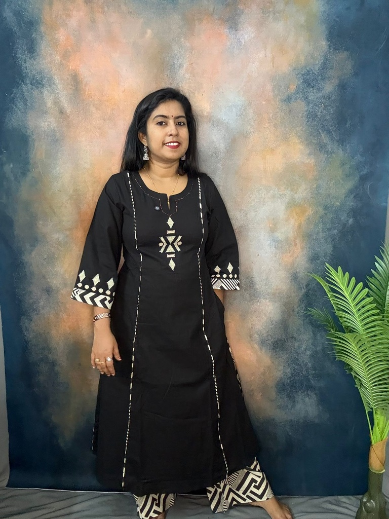 L0014 Anvita Black 2PC Set 