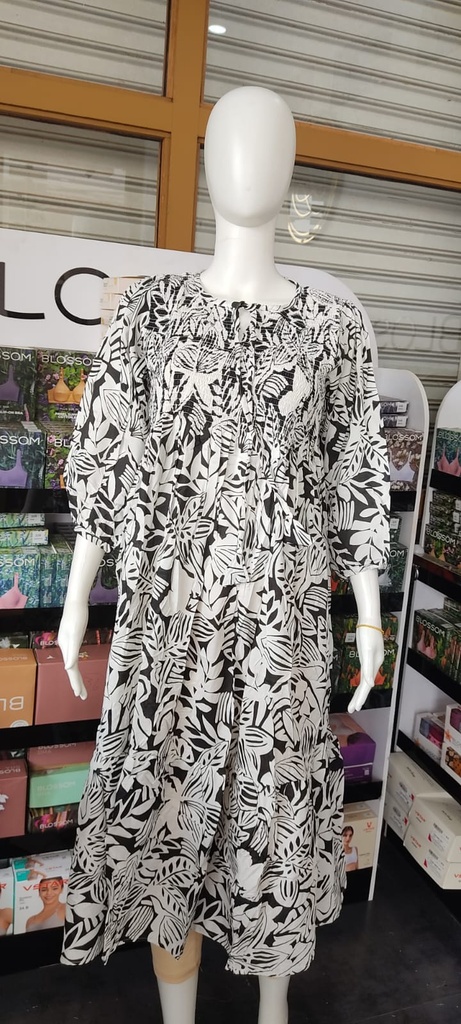 L0018 Smocked Western Top