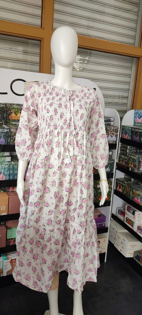 L0018 Smocked Western Top