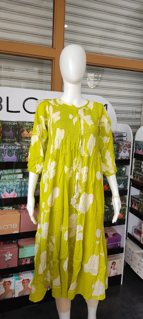 L0018 Smocked Western Top