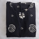 H315 Black Cotton  Frock 