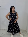H315 Black Cotton  Frock 