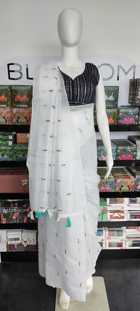 S0007 Net Cotta Saree