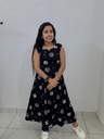 H315 Black Cotton  Frock 