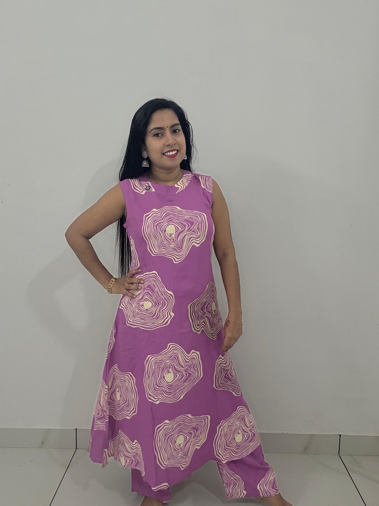 PURPLE COLOR COORD SET