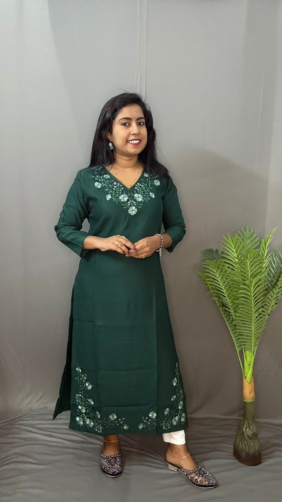 L0034 Green Kurti
