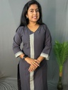 L0055 Grey Kurti