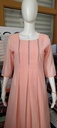 CL0004 Peach Chiffon Kurti