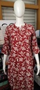 L0011 Brown Cotton Slit Kurti