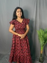 L0065 Red & Black Frock