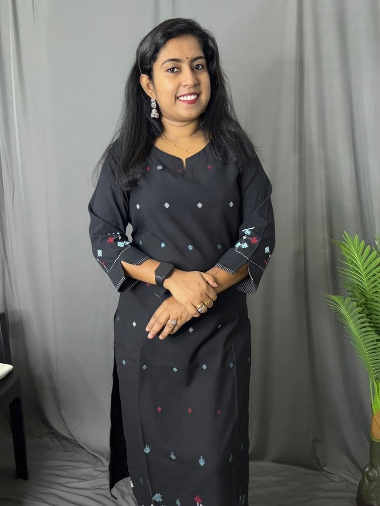 L0073 Anvita Black Kurti