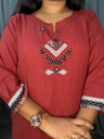 L0080 Anvita Maroon Kurti