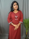 L0080 Anvita Maroon Kurti
