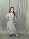  L0188 Anvita Grey Strip Slit 2PC Set