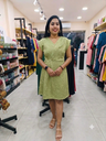 KMN012 Floral Jacquard Dress