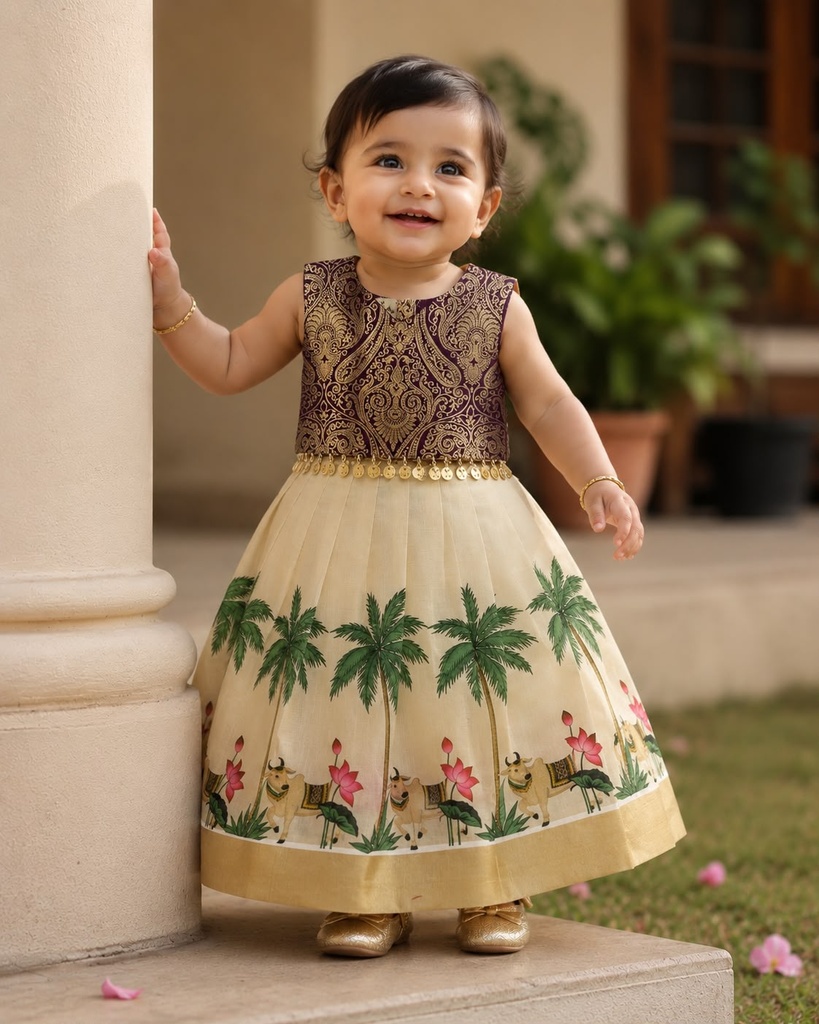 BK 001 Girls Top & Skirt Set