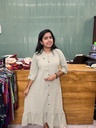AI005 Imported Fabric Chinese Collar Frock