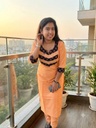 MFBL006 Light Orange Handloom Cotton 2PC Set