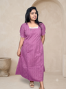 MFBL010 Mauve Cotton Hakoba Aline Frock