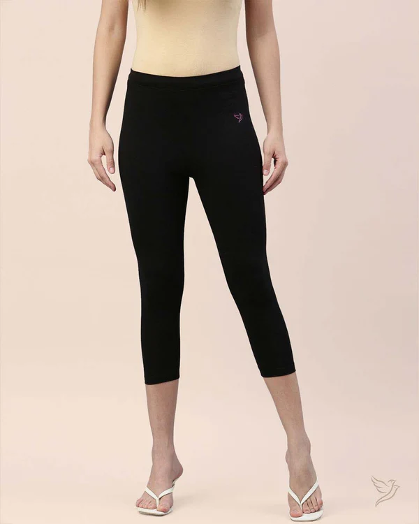 Twin Birds Capri Leggings
