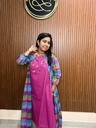 ANV030 Anvita Madras Checks Overcoat Kurti