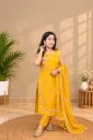 MFB002 Yellow Roman Silk 3PC Set
