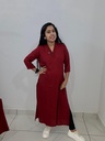 GHC363-R Maroon Slit Kurti