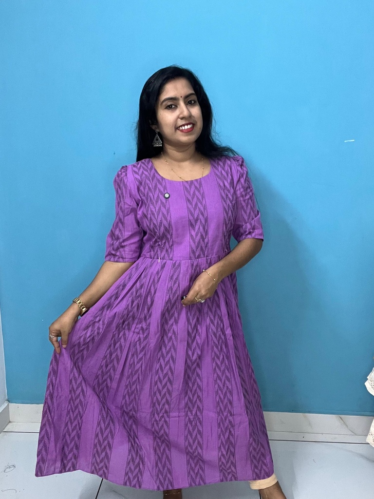 MFC6S1 Lavender Aline Feeding Kurti