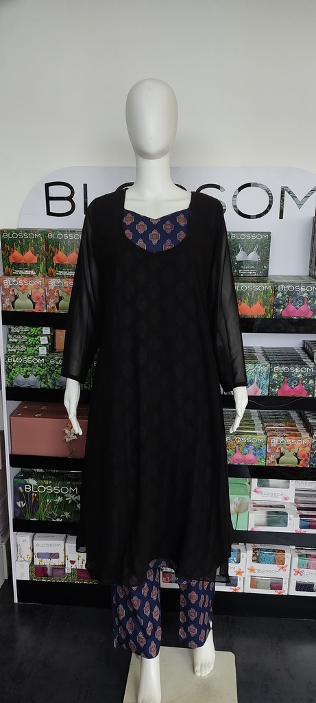 MFC6S1 Cotton Georgette Overcoat Aline