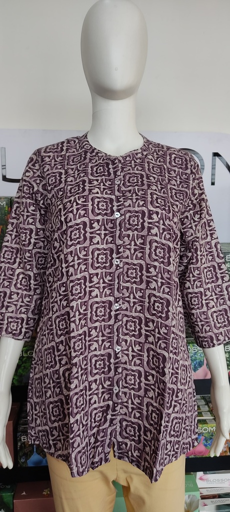1. 7SS9O0 Short Top Light Wine Print