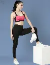 Twin Birds Contrast Outer Elastic Sports Bra