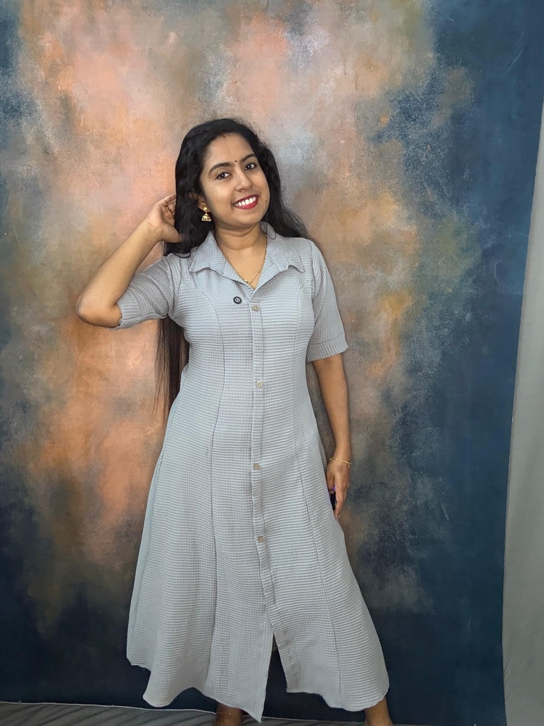 Imported Fabric Princess Cut Aline Kurti With Pocket