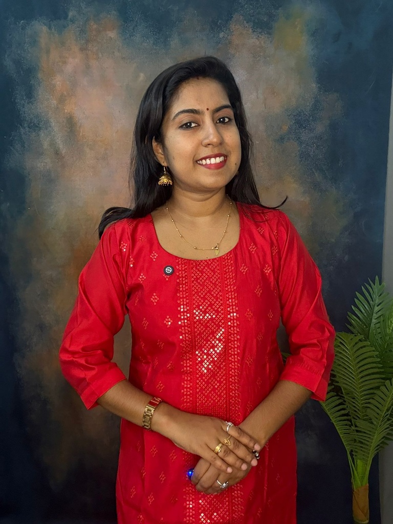 Red Cotton Silk Thread & Sequence Work Slit Kurti 