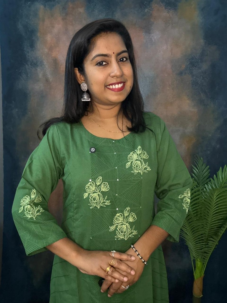 Anvita Green Floral Embroidery & Sequnce Work Princesscut Aline Slit Kurti