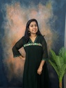 Christmas V Neck Lace and Thread Work Aline Kurti 
